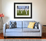Framed Print, Omahamerican Cemetery At Normandy