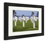 Framed Print, Omahamerican Cemetery At Normandy