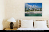 Gallery Wrapped Canvas, Aerial Miami Beach Drone Photo Taken Over Ocean