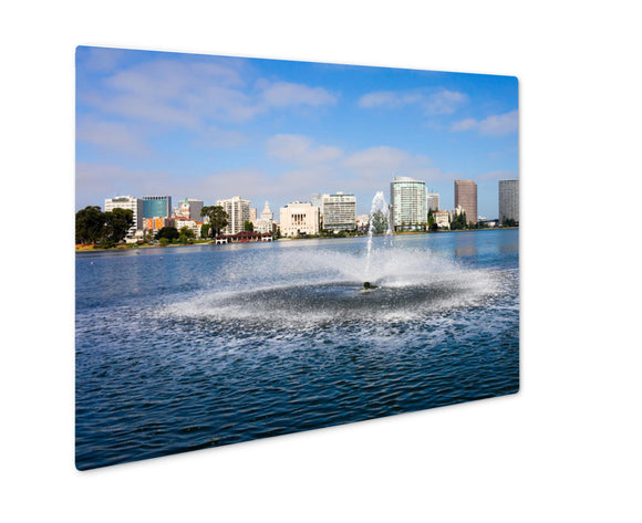 Metal Panel Print, Lake Merritt In Oakland California