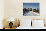 Gallery Wrapped Canvas, Snow Covering The Stone Arch Bridge Minneapolis Minnesota USA