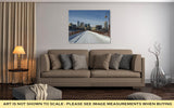 Gallery Wrapped Canvas, Snow Covering The Stone Arch Bridge Minneapolis Minnesota USA