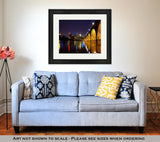 Framed Print, Stone Arch Rainbow