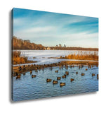 Gallery Wrapped Canvas, Lake Harriet In Minneapolis Minnesota