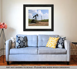 Framed Print, Pumping For Oil