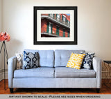 Framed Print, New Orleans French Quarter Balconies