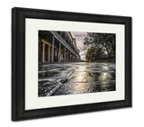 Framed Print, Vieux Carré Cobblestones