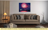 Gallery Wrapped Canvas, Lincoln Memorial Fireworks Over Washington Dc