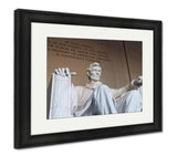 Framed Print, The Statue Of Abraham Lincoln