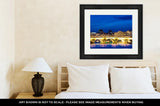 Framed Print, Louvre Pont Neuf Oldest Standing Bridge Across River Seine Paris