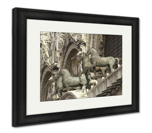 Framed Print, Horses Of St Marks In Venice