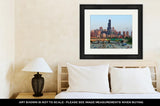 Framed Print, Busy Highway I94 Heading To Chicago Downtown