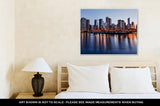 Gallery Wrapped Canvas, Sunset Over Chicago From Navy Pier