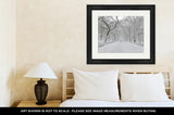 Framed Print, Central Park In Snow Manhattan