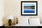 Framed Print, Central Park Mount Hood Reflection In Trillium Lake