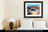 Framed Print, Hoover Dam And Lake Mead Near Las Vegas