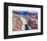 Framed Print, Hoover Dam On Arizonand Nevadborder