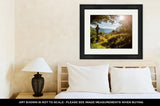 Framed Print, Old Faithful Old Celtic Cross Glendalough Wicklow Mountain