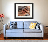Framed Print, Old Faithful Christian Symbols Of Crucifixion Of Jesus