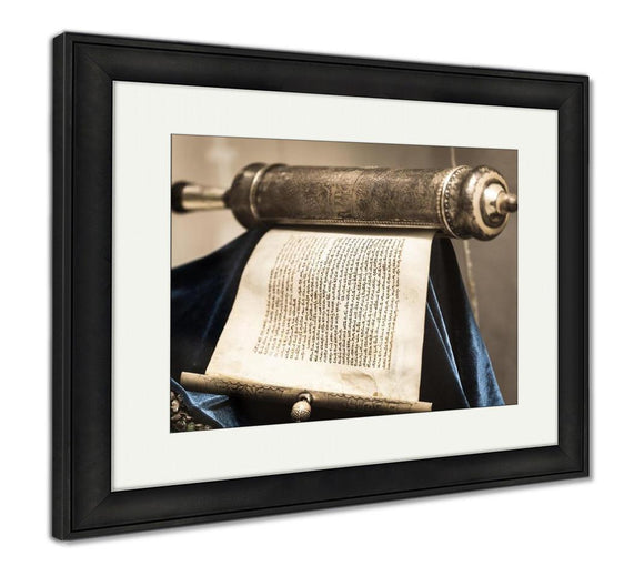 Framed Print, Torah Scroll