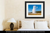 Framed Print, Eruption Of Old Faithful Geyser At Yellowstone National Park