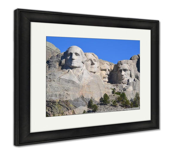 Framed Print, Mt Rushmore