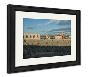 Framed Print, Colosseum View Of Arenin Veronitaly