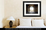 Framed Print, Cloud Gate Gate Opening To Endless Road Leading Nowhere