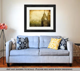 Framed Print, Big Ben Vintage