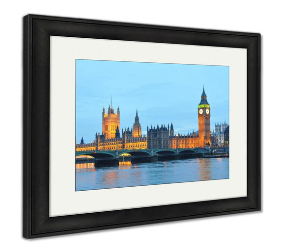 Framed Print, House Of Parliament With Big Ben