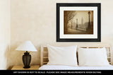 Framed Print, Vintage Retro Picture Of Big Ben Houses Of Parliament In London