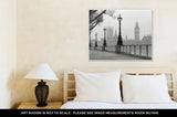 Gallery Wrapped Canvas, Big Ben Houses Of Parliament Black And White Photo