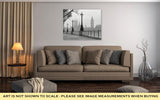 Gallery Wrapped Canvas, Big Ben Houses Of Parliament Black And White Photo
