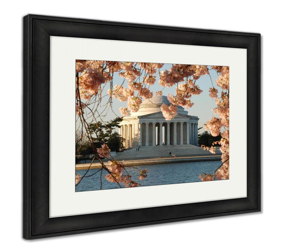 Framed Print, Jefferson Memorial In Spring In Washington D C