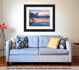 Framed Print, Jefferson Memorial Cherry Trees Blossom Around Tidal Basin