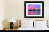 Framed Print, Jefferson Memorial At Sunrise