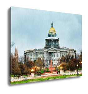 Gallery Wrapped Canvas, Colorado State Capitol Building In Denver