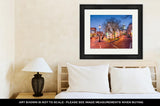 Framed Print, Capitol Building Annapolis Maryland Usdowntown Cityscape On Main