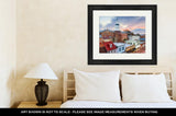 Framed Print, Capitol Building Annapolis Maryland Usskyline And State House