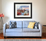 Framed Print, Capitol Building Annapolis Maryland Usskyline And State House
