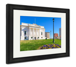 Framed Print, Capitol Building Virginistate Capitol In Richmond Virginius