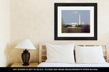Framed Print, Capitol Building Washington Dc Skyline Lincoln Memorial