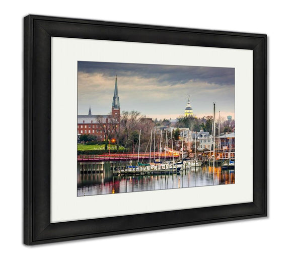 Framed Print, Capitol Building Annapolis Maryland Usstate House St Marys