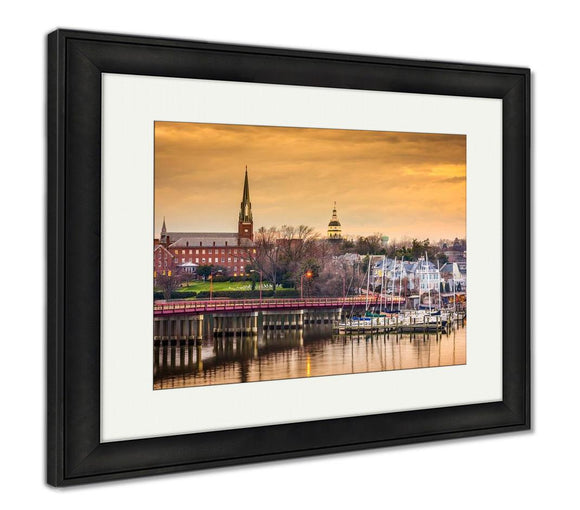 Framed Print, Capitol Building Annapolis Maryland Usstate House St Marys