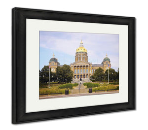 Framed Print, State Capitol Building In Des Moines