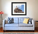 Framed Print, State Capitol Building In Downtown Austin Texas