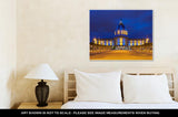 Gallery Wrapped Canvas, Capitol Building San Francisco City Hall In Blue And Gold