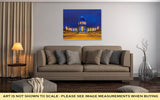 Gallery Wrapped Canvas, Capitol Building San Francisco City Hall In Blue And Gold