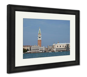 Framed Print, Seaview Of Piazzettsan Marco And Doges Palace Venice