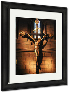 Framed Print, Jesus On The Cross